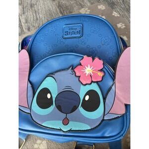 Disney Lilo & Stitch Mini Backpack Purse Shoulder Bag Tote Floral Pockets School